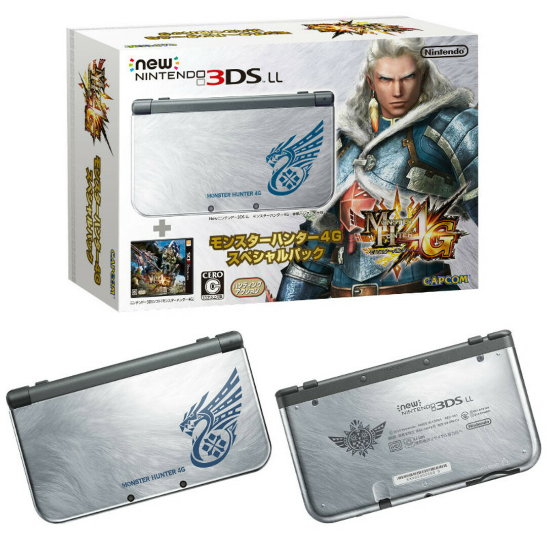 ニンテンドー3DS(ニンテンドー3DS)の(本体)Newニンテンドー3DS LL モンスターハンター4G スペシャルパック(RED-S-VBCA) カプコン エンタメ/ホビーのゲームソフト/ゲーム機本体(携帯用ゲーム機本体)の商品写真