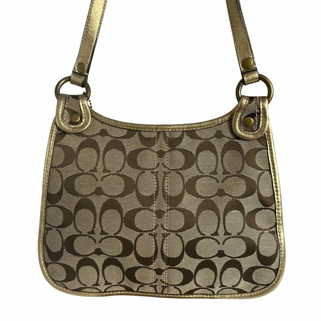 COACH - コーチ ショルダーバッグ ターンロック シグネチャー COACH - コーチ ショルダーバッグ ターンロック シグネチャー