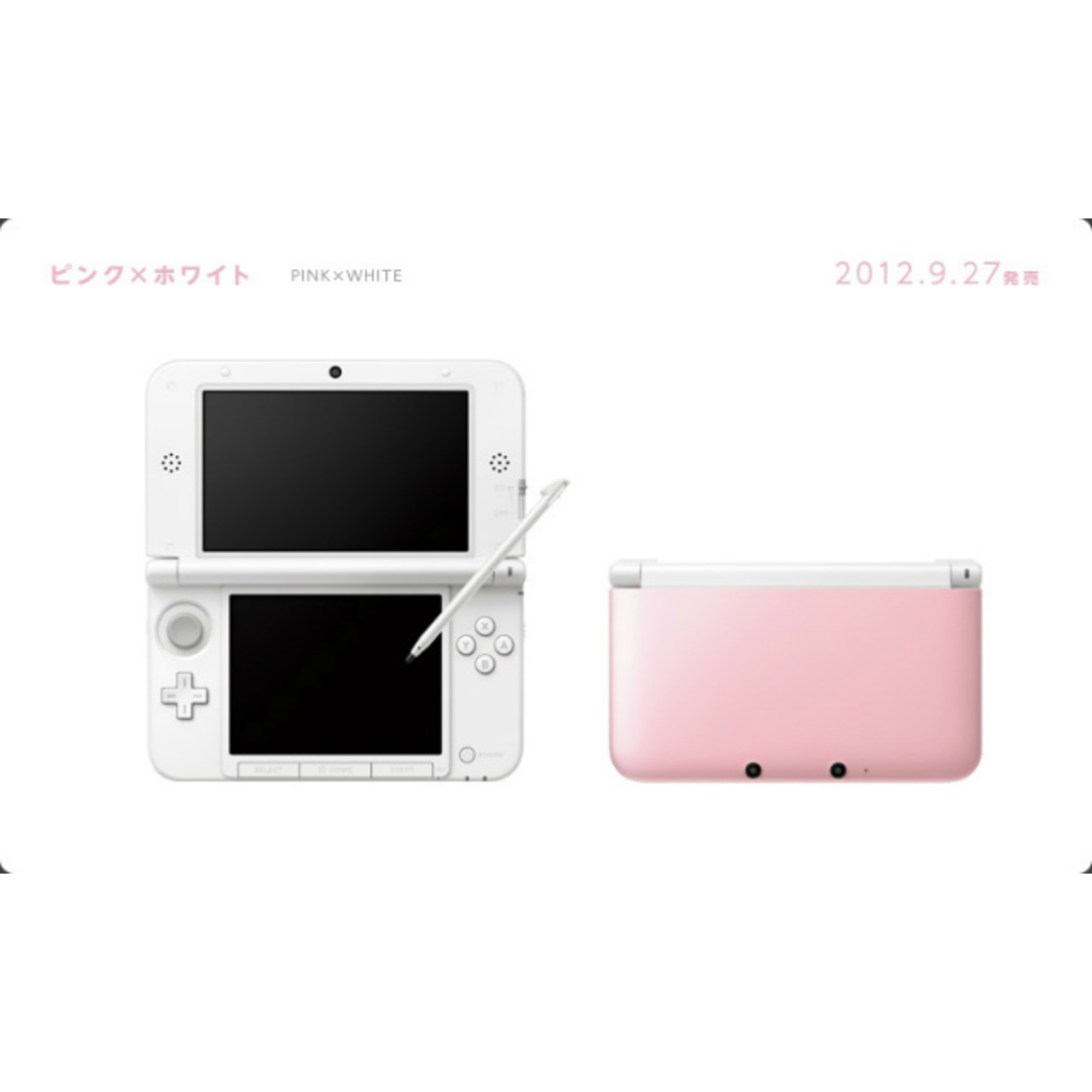 WHITE(ホワイト)の(本体)ニンテンドー3DS LL ピンク×ホワイト(SPR-S-PAAA) 任天堂 エンタメ/ホビーのゲームソフト/ゲーム機本体(携帯用ゲーム機本体)の商品写真