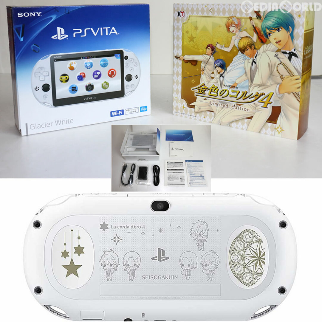 PlayStation(プレイステーション)の(本体)ソニーストア限定 PlayStation Vita 金色のコルダ4 Limited Edition 星奏学院ver.(PCH-2000ZA22/KC1) ソニー・インタラクティブエンタテインメント エンタメ/ホビーのゲームソフト/ゲーム機本体(携帯用ゲーム機本体)の商品写真