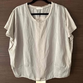 レディース L トップス 目立つ ハーフ ブルー ホワイト 半袖の レディース L トップス 目立つ ハーフ ブルー ホワイト 半袖の
