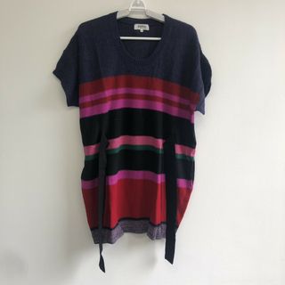 【SONIA BY SONIA RYKIEL】ソニア バイ ソニアリキエル　紺、赤、ピンク、緑、黒　３８　半袖　チュニック(チュニック)