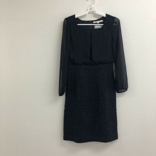 ナチュラルビューティー(NATURAL BEAUTY)の【美品】【NATURAL BEAUTY】ナチュラルビューティ　レディース　ブルー　青　36　ワンピース　ひざ丈ワンピース　(その他)