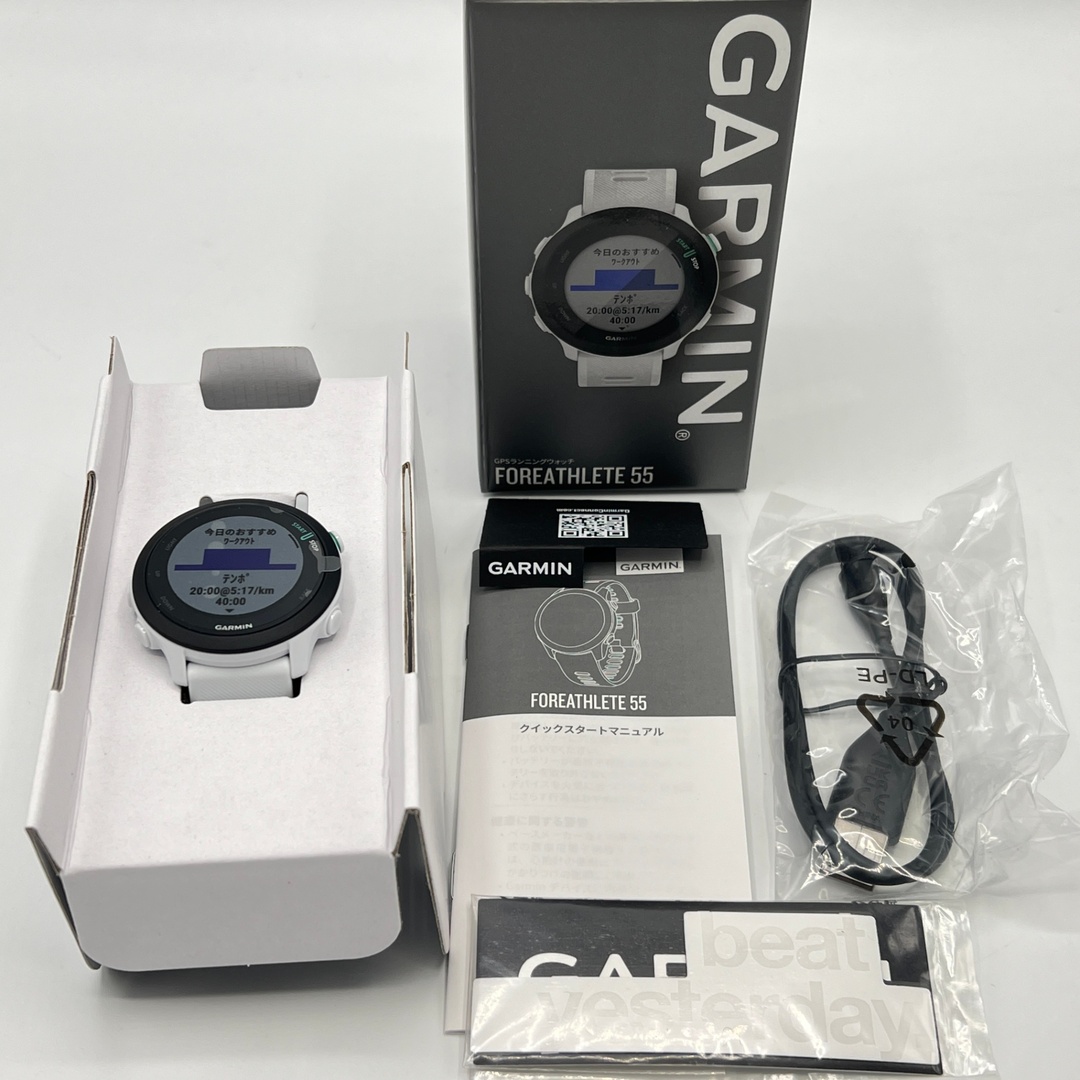 GARMIN - 【未使用】GARMIN ForeAthlete 55 010-02562-41 White GARMIN - 【未使用】GARMIN ForeAthlete 55 010-02562-41 White
