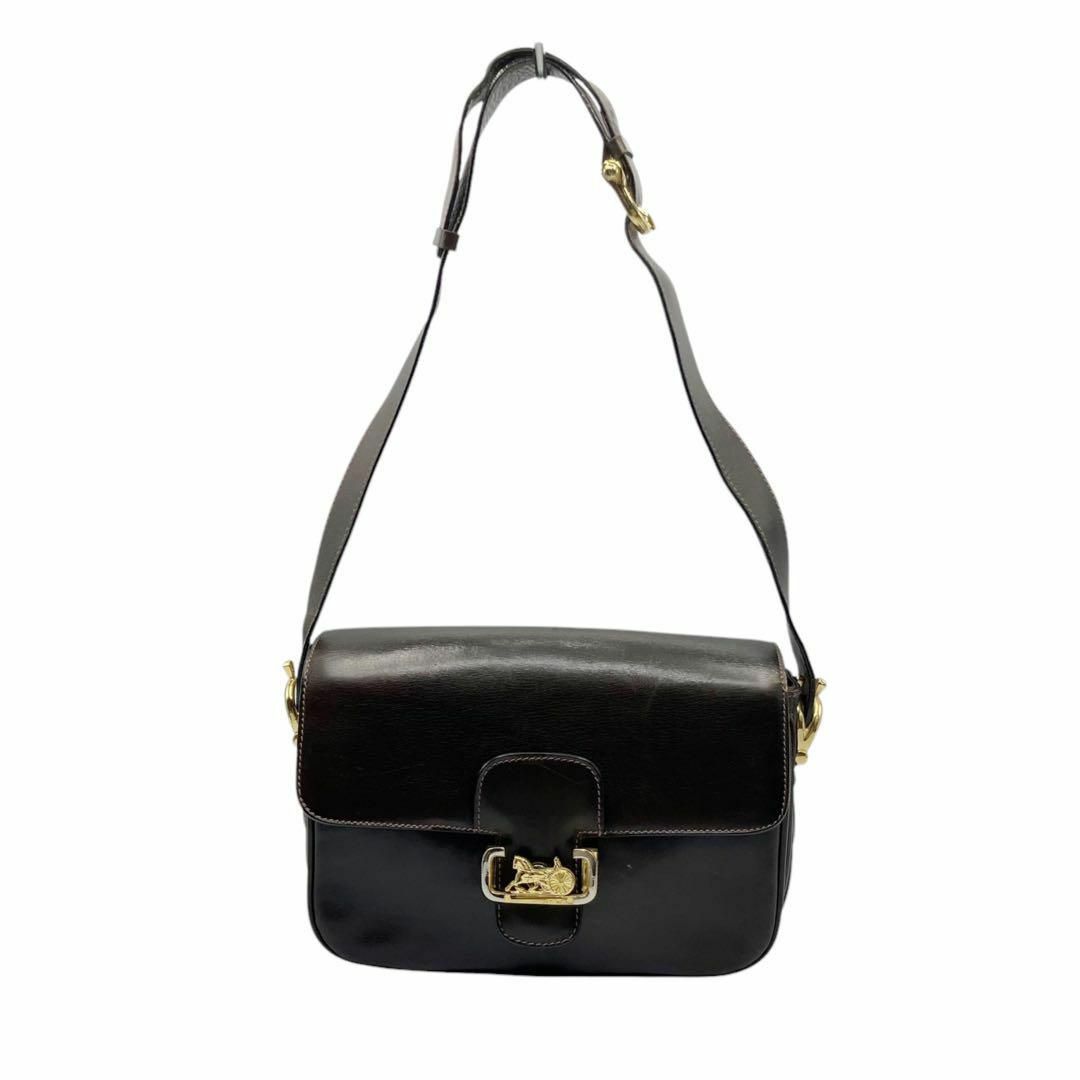 CELINE - ⭐️良品⭐️ セリーヌ 馬車金具 レザー ショルダー CELINE - ⭐️良品⭐️ セリーヌ 馬車金具 レザー ショルダー