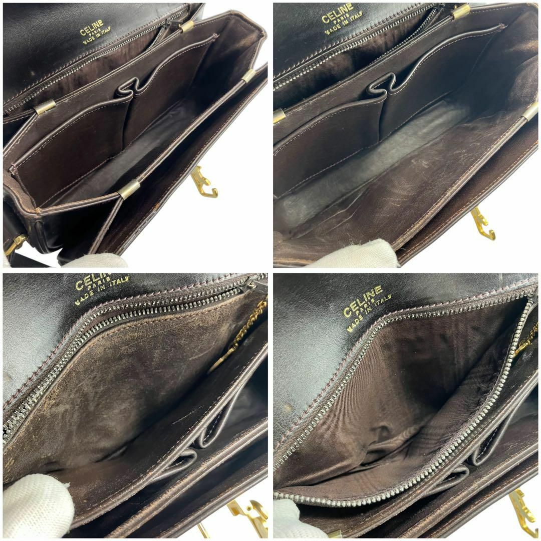 CELINE - ⭐️良品⭐️ セリーヌ 馬車金具 レザー ショルダー CELINE - ⭐️良品⭐️ セリーヌ 馬車金具 レザー ショルダー