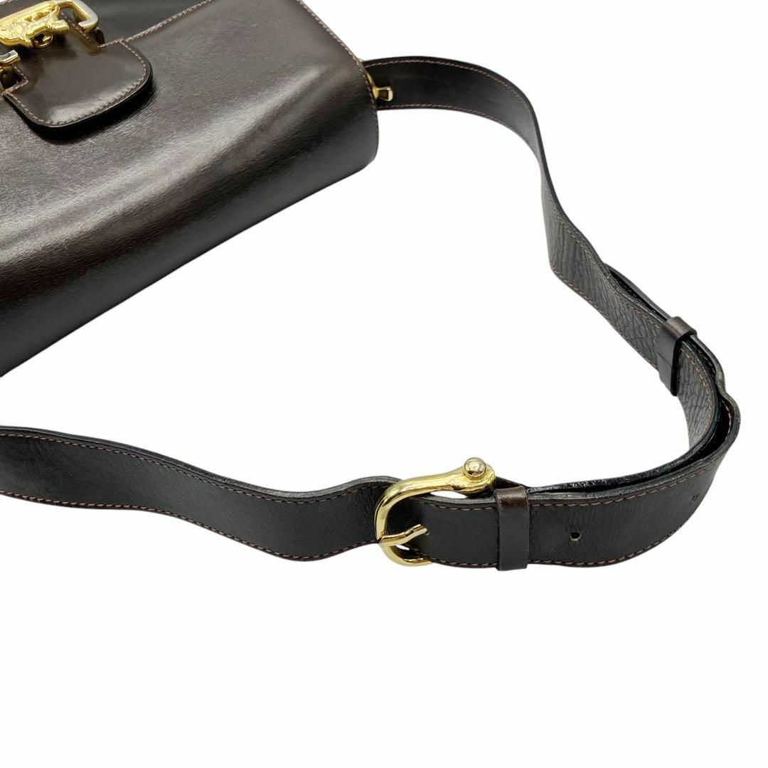 CELINE - ⭐️良品⭐️ セリーヌ 馬車金具 レザー ショルダー CELINE - ⭐️良品⭐️ セリーヌ 馬車金具 レザー ショルダー