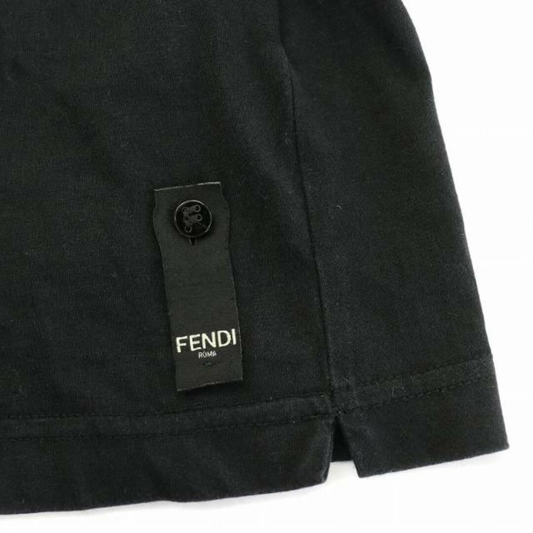 FENDI - フェンディ Tシャツ 半袖 モンスター 羊革 48 M 黒 FENDI - フェンディ Tシャツ 半袖 モンスター 羊革 48 M 黒