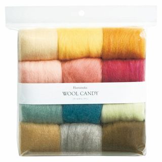 【在庫セール】ハマナカ ウールキャンディ12色セット(ペールセレクション)#2(その他)