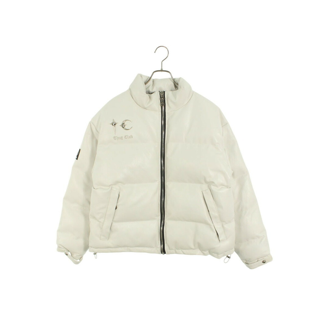 サグクラブ THUG CLUB TC23PA0301 胸ロゴレザーダウンジャケット サグクラブ THUG CLUB TC23PA0301 胸ロゴレザーダウンジャケット