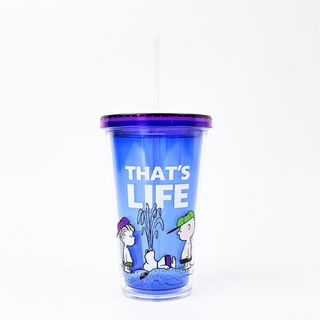 SNOOPY - スヌーピー ストロータンブラー (ブルー) コップ ランチ SNOOPY