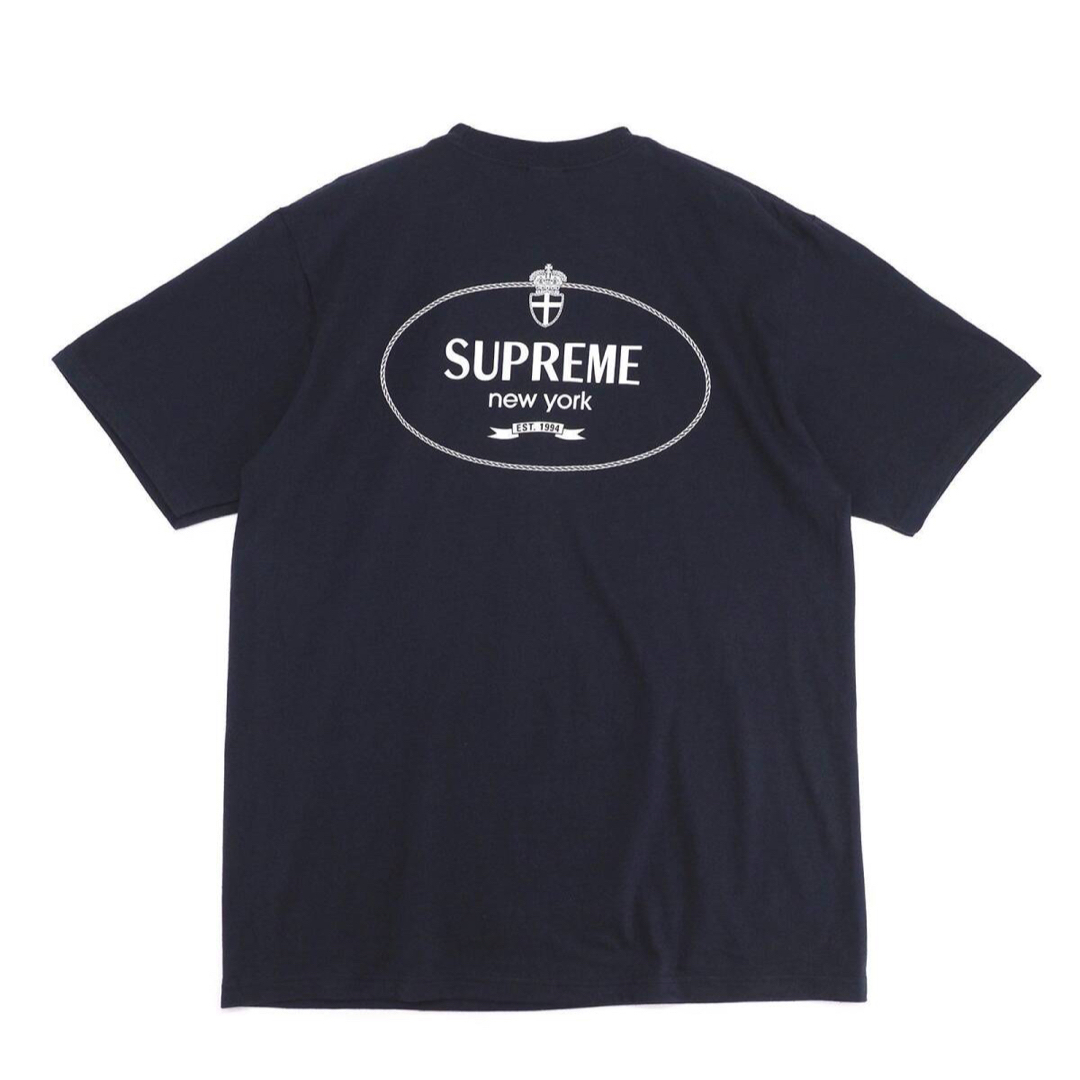Supreme - 週末セール 新品 L supreme Crest Tee 紺の通販 by Supreme - 週末セール 新品 L supreme Crest Tee 紺の通販 by