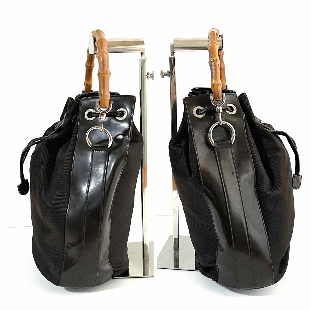 GUCCI - 【良品】グッチ バンブー ショルダーバッグ ボンサック GUCCI - 【良品】グッチ バンブー ショルダーバッグ ボンサック