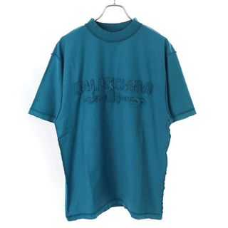 BALENCIAGA(Tシャツ/カットソー(半袖/袖なし) ・ ブルー BALENCIAGA(Tシャツ/カットソー(半袖/袖なし) ・ ブルー