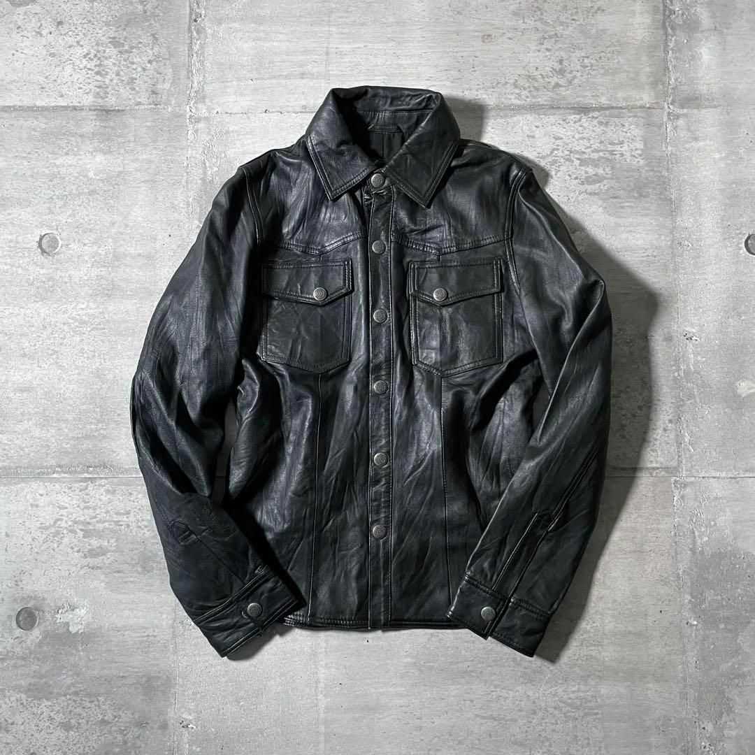 Liugoo Leathers - Liugoo Leathers ラムレザージャケット 本革 Liugoo Leathers - Liugoo Leathers ラムレザージャケット 本革