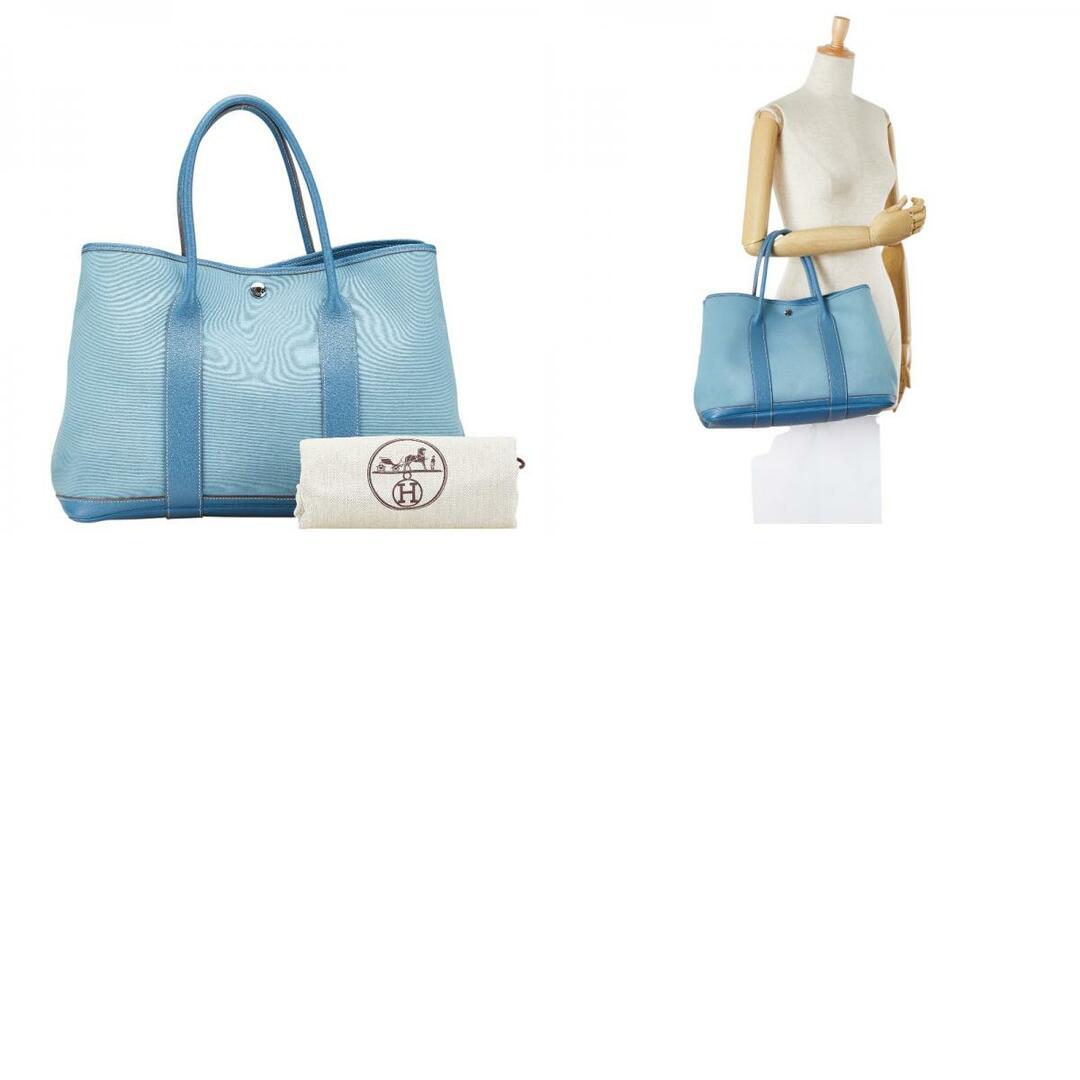 HERMES - エルメス ガーデンパーティPM ハンドバッグ トワル HERMES - エルメス ガーデンパーティPM ハンドバッグ トワル