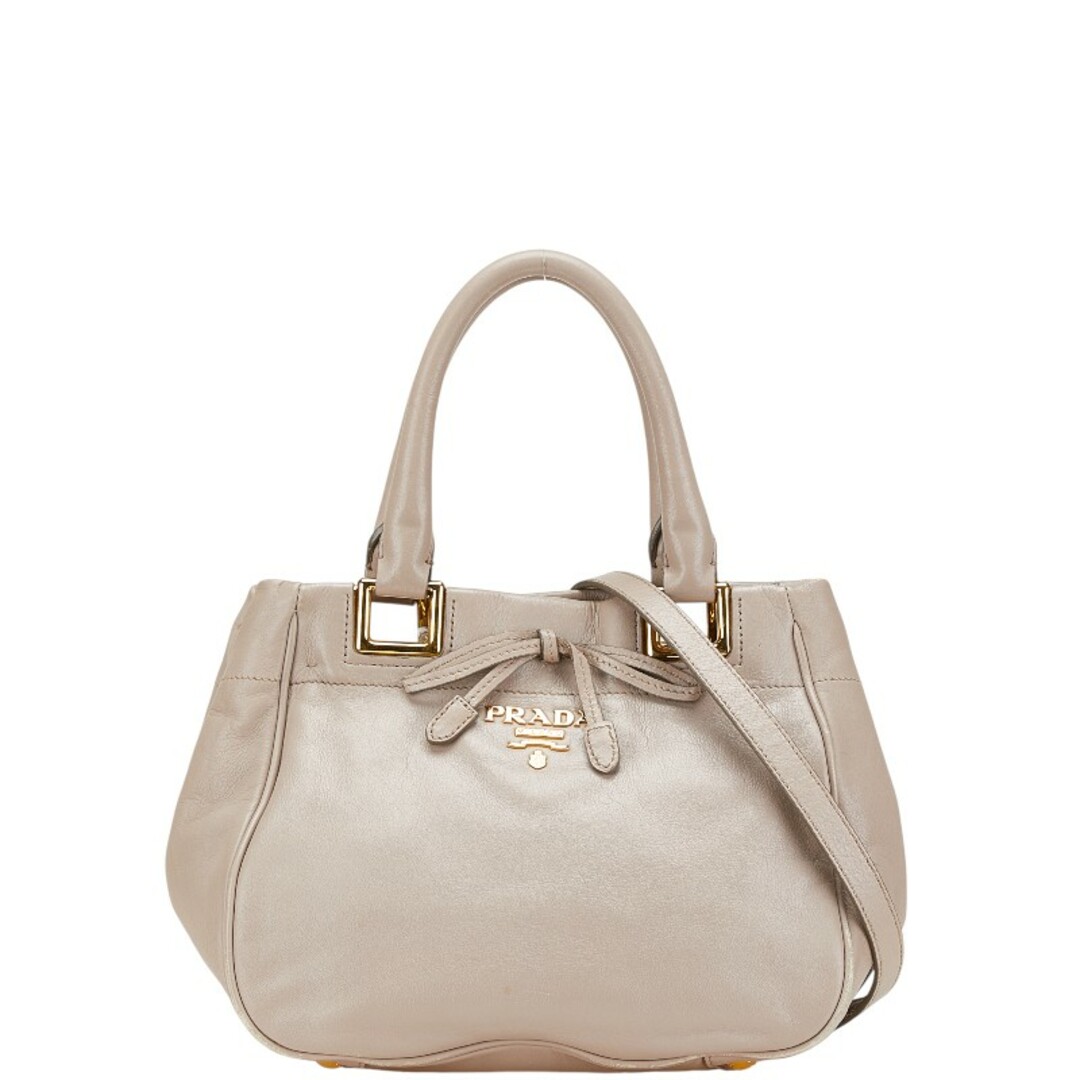 PRADA - プラダ リボン ハンドバッグ ショルダーバッグ 2WAY PRADA - プラダ リボン ハンドバッグ ショルダーバッグ 2WAY
