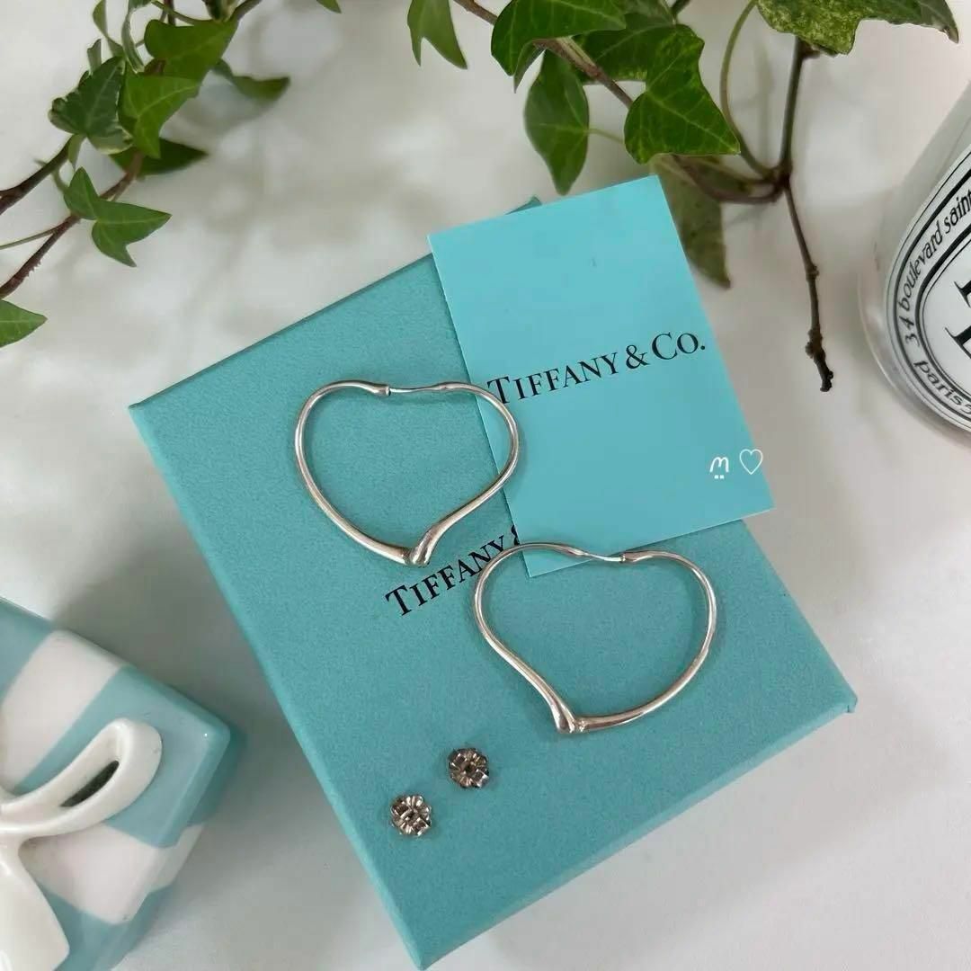 Tiffany & Co. - ティファニー オープンハートフープピアス Tiffany & Co. - ティファニー オープンハートフープピアス