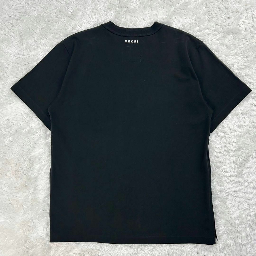 sacai - 【定番】サカイ sacai☆バックロゴ入りサイドジップT sacai - 【定番】サカイ sacai☆バックロゴ入りサイドジップT