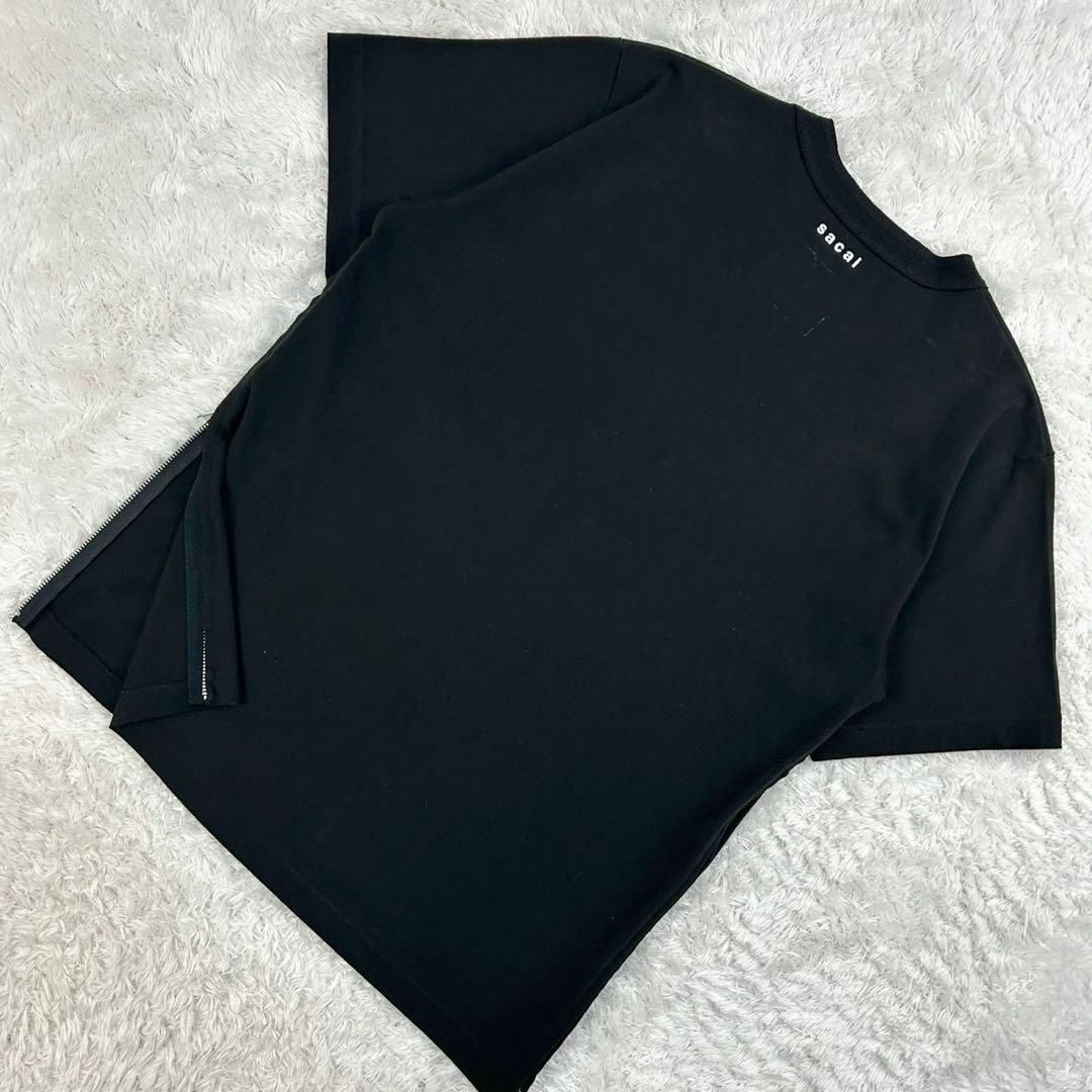 sacai - 【定番】サカイ sacai☆バックロゴ入りサイドジップT sacai - 【定番】サカイ sacai☆バックロゴ入りサイドジップT