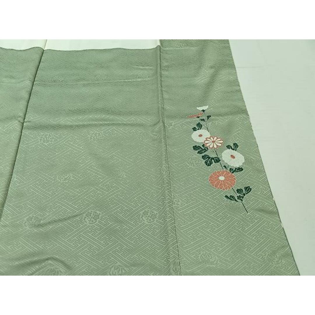 平和屋着物□訪問着 籬枝花文 暈し染め 金彩 正絹 逸品 平和屋着物□訪問着 籬枝花文 暈し染め 金彩 正絹 逸品