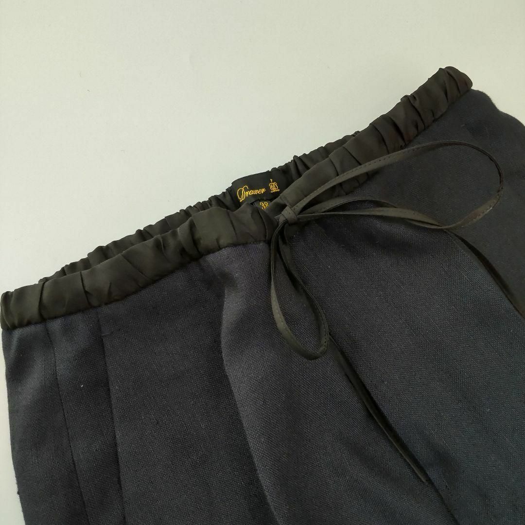Drawer - 美品 ドゥロワー 22SS ドローストリングストレート Drawer - 美品 ドゥロワー 22SS ドローストリングストレート