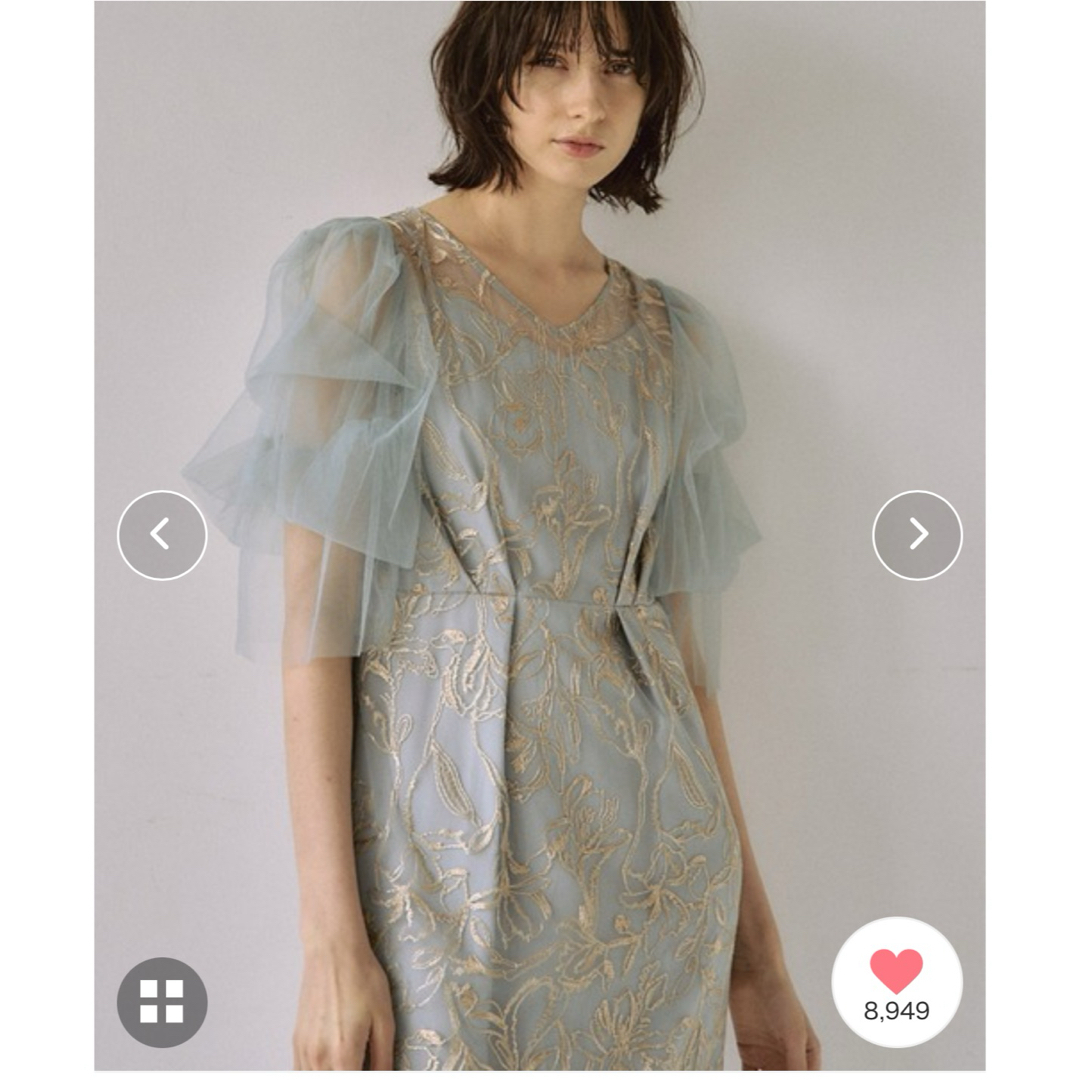 Dorry Doll - 【LE'RURE】Fluffy sleeve pencil dress Mサイズの Dorry Doll - 【LE'RURE】Fluffy sleeve pencil dress Mサイズの