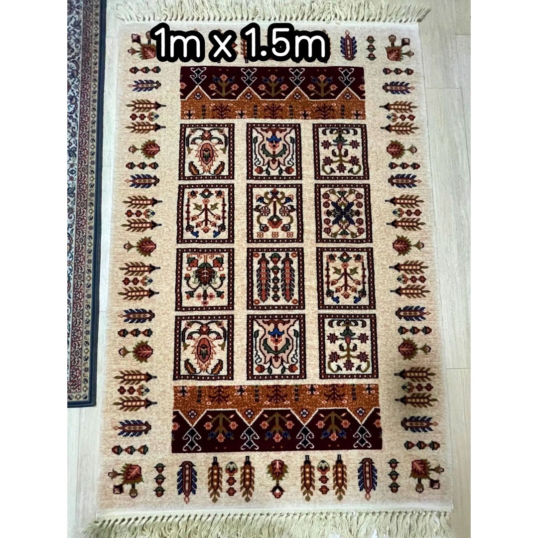 新品】100%ウール絨毯 リビング シルクロード ラグ カーペット 新品】100%ウール絨毯 リビング シルクロード ラグ カーペット