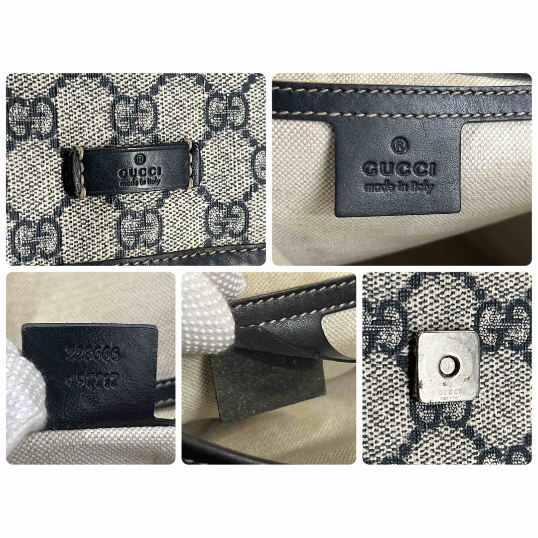 GUCCI - グッチ GGスプリーム ショルダーバッグ ロゴ型押し GUCCI - グッチ GGスプリーム ショルダーバッグ ロゴ型押し