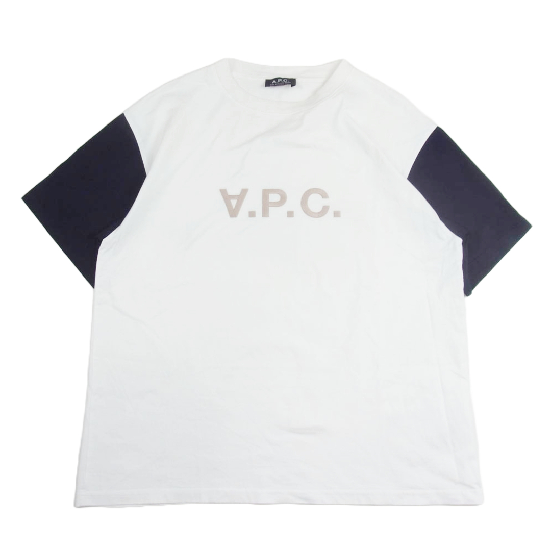 A.P.C - A.P.C. アーペーセー 反転 ロゴ 刺繍 Tシャツ 半袖 A.P.C - A.P.C. アーペーセー 反転 ロゴ 刺繍 Tシャツ 半袖