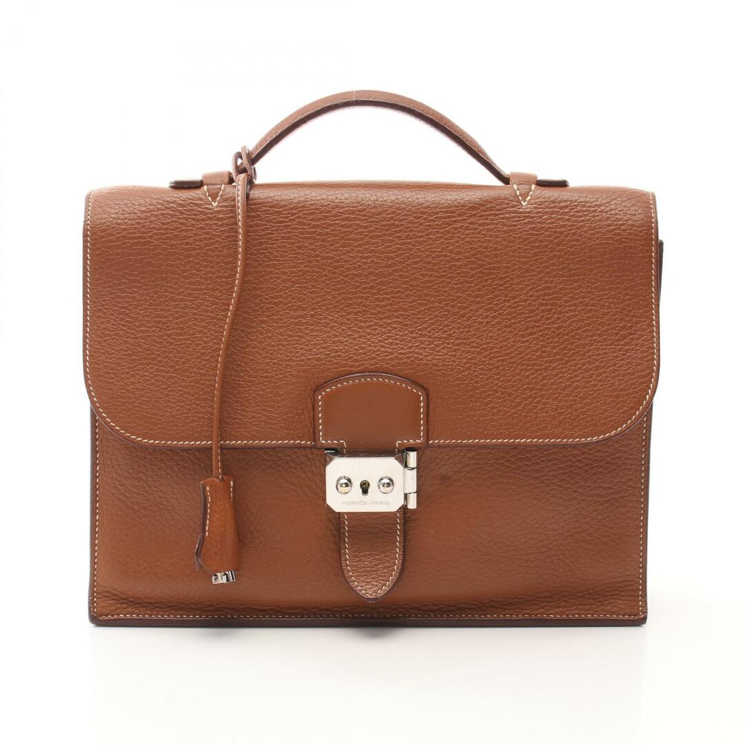 HERMES - エルメス サックアデペッシュ27 ゴールド ビジネス HERMES - エルメス サックアデペッシュ27 ゴールド ビジネス