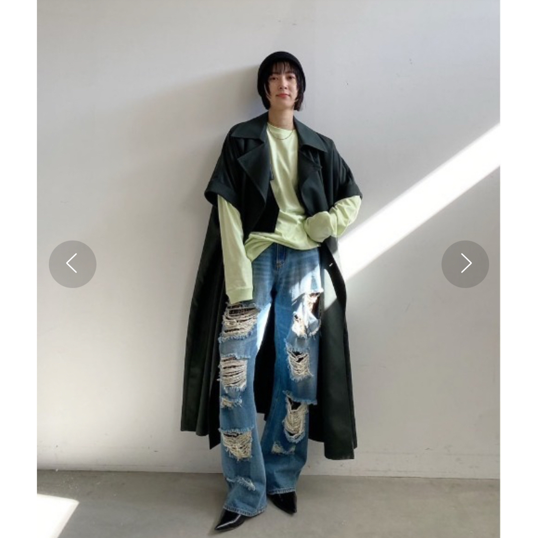 Ameri VINTAGE - Ameri WIDE DAMAGE DENIM PANTSの通販 by Ameri VINTAGE - Ameri WIDE DAMAGE DENIM PANTSの通販 by