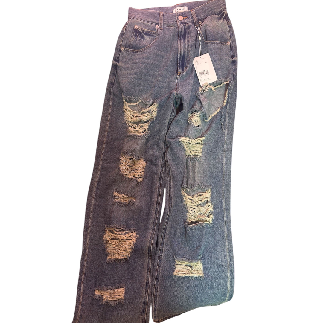 Ameri VINTAGE - Ameri WIDE DAMAGE DENIM PANTSの通販 by Ameri VINTAGE - Ameri WIDE DAMAGE DENIM PANTSの通販 by