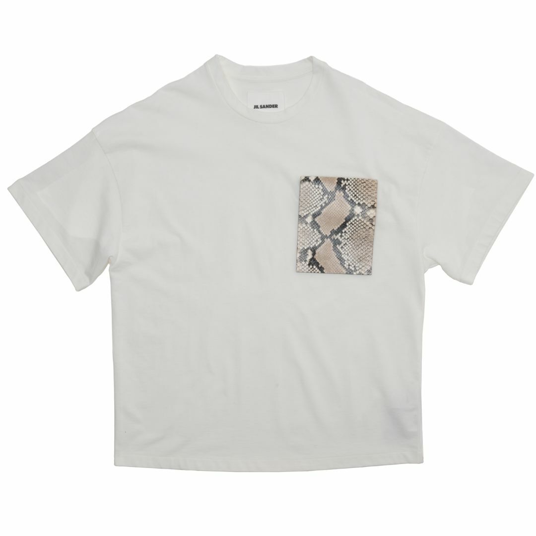 JIL SANDER - 新品 JIL SANDER Snake Patched Pocket 白T Mの JIL SANDER - 新品 JIL SANDER Snake Patched Pocket 白T Mの