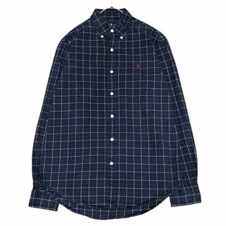 Ralph Lauren - ラルフローレン BD長袖シャツ 紺赤 チェック柄 Ralph Lauren - ラルフローレン BD長袖シャツ 紺赤 チェック柄