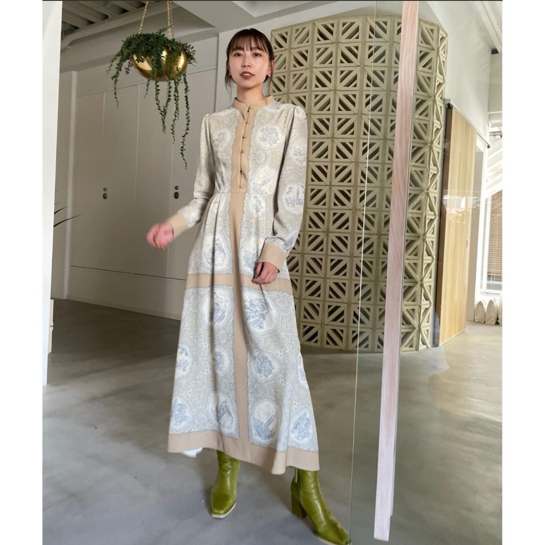 Ameri VINTAGE - 新品未使用 Ameri ♡ LANDSCAPE SCARF DRESS Ameri VINTAGE - 新品未使用 Ameri ♡ LANDSCAPE SCARF DRESS