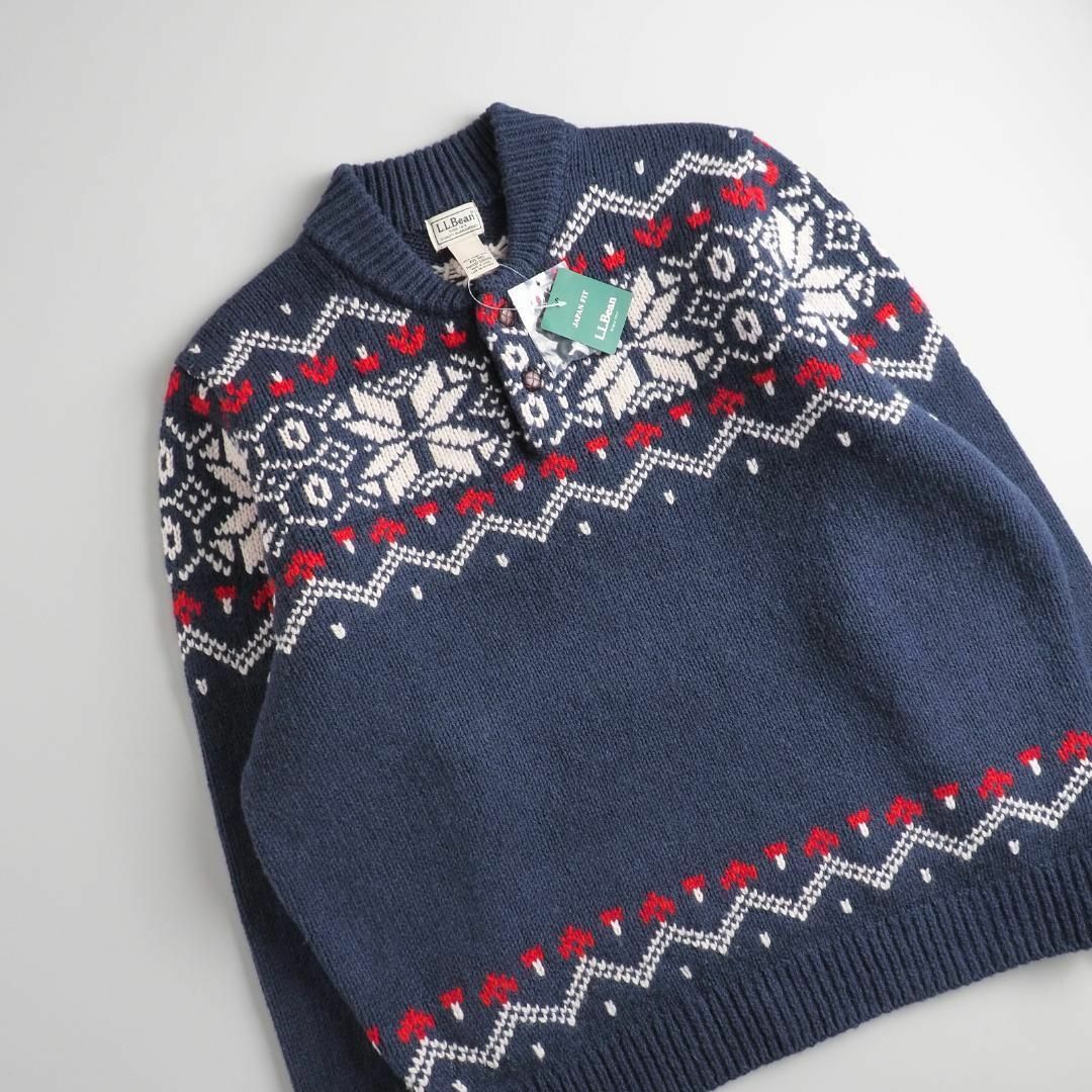 L.L.Bean - エルエルビーン 新品タグ付き ニット ハーフボタン L.L.Bean - エルエルビーン 新品タグ付き ニット ハーフボタン