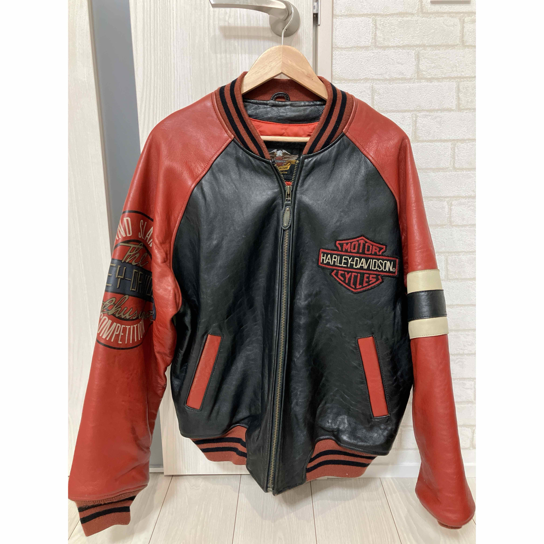 Harley Davidson - Harley-Davidson vintage スタジャン 羊革 Harley Davidson - Harley-Davidson vintage スタジャン 羊革