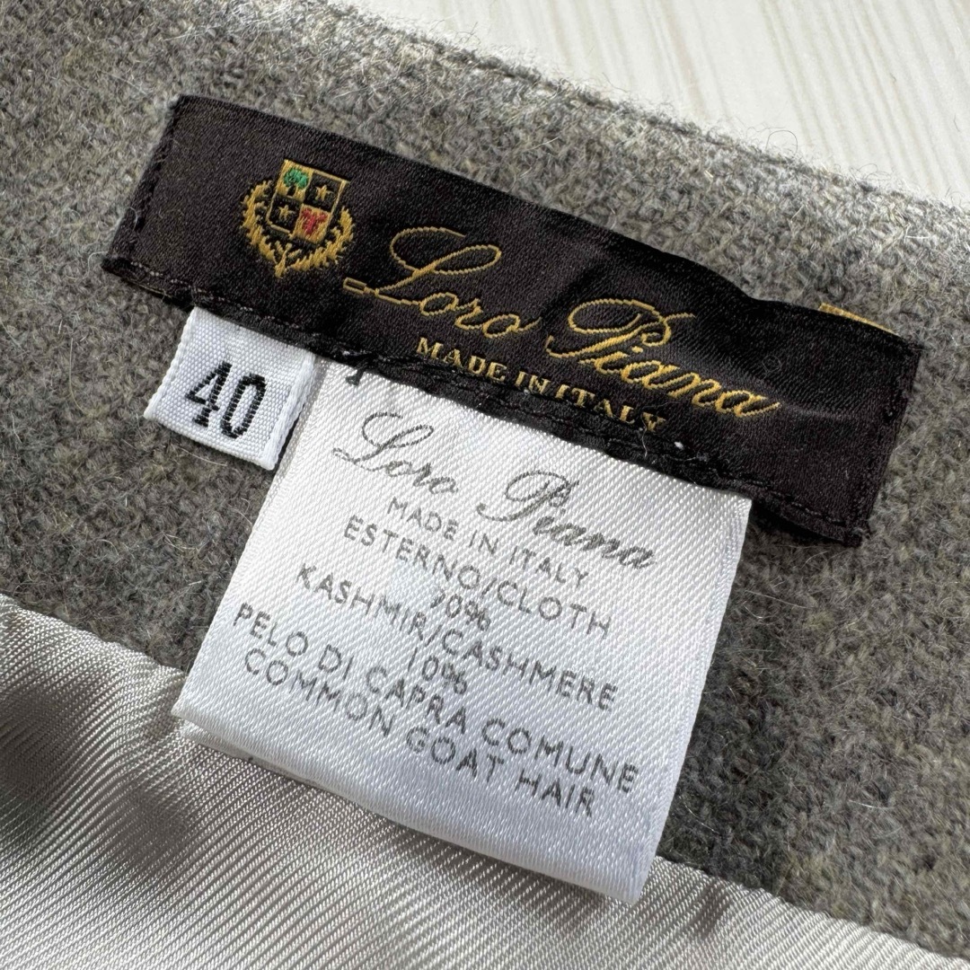 Loro Piana - P58☆極上カシミヤ ミディア丈 スカート Loro Piana - P58☆極上カシミヤ ミディア丈 スカート
