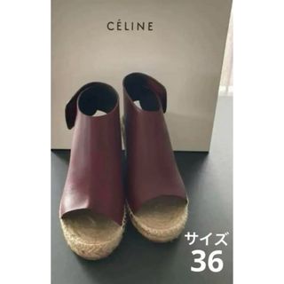 CELINE - □希少□ CELINE フィービー サンダル 本革 スエード CELINE - □希少□ CELINE フィービー サンダル 本革 スエード