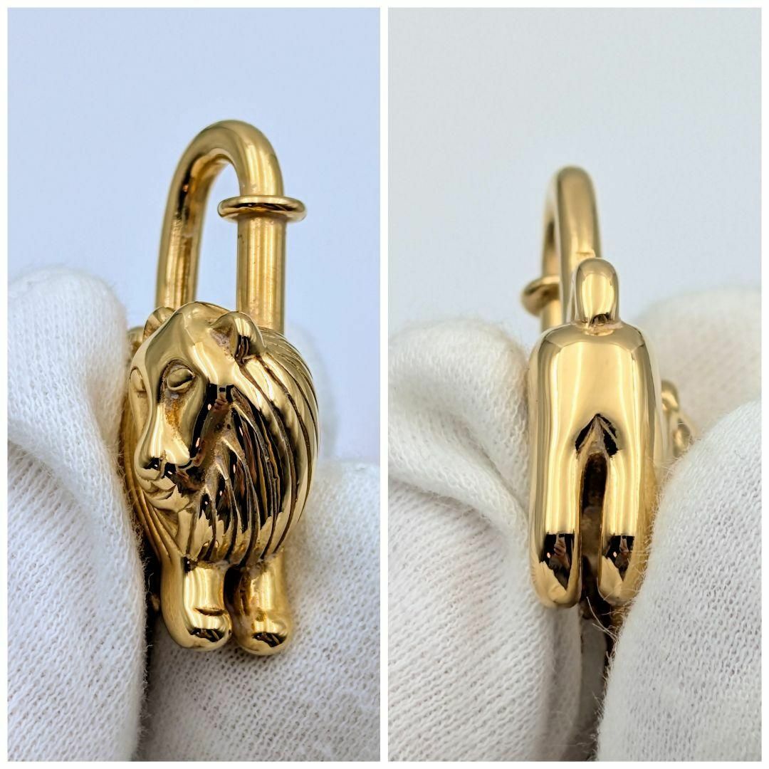 HERMES - エルメス ライオン カデナ チャーム ゴールド 1997年 HERMES - エルメス ライオン カデナ チャーム ゴールド 1997年