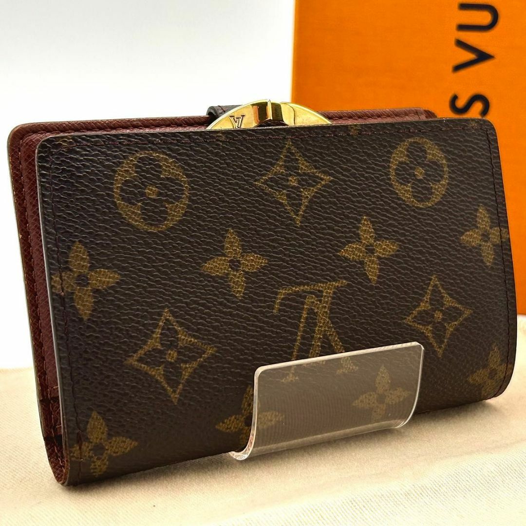 LOUIS VUITTON - 【極美品】ルイヴィトン モノグラム がま口 二 LOUIS VUITTON - 【極美品】ルイヴィトン モノグラム がま口 二