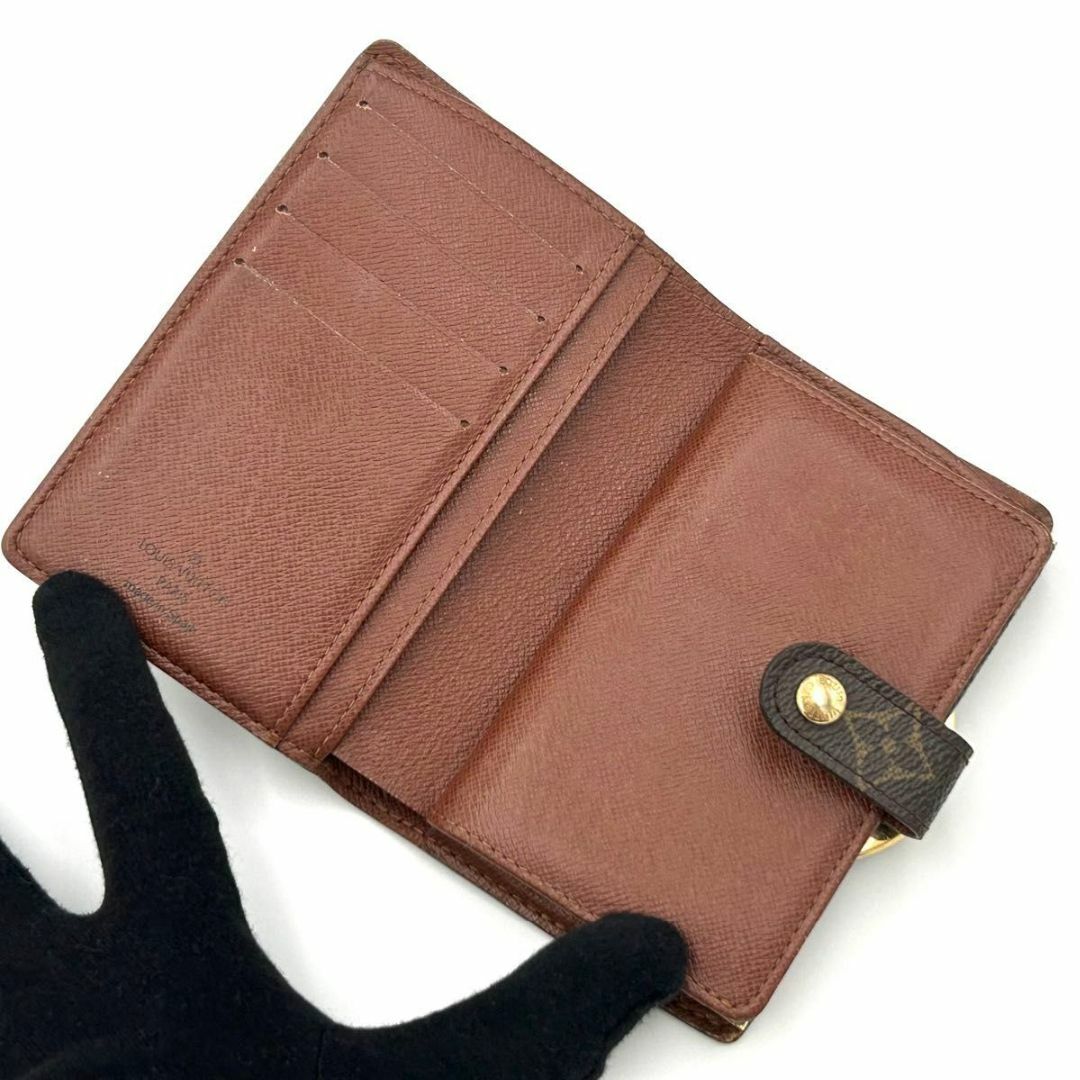 LOUIS VUITTON - 【極美品】ルイヴィトン モノグラム がま口 二 LOUIS VUITTON - 【極美品】ルイヴィトン モノグラム がま口 二