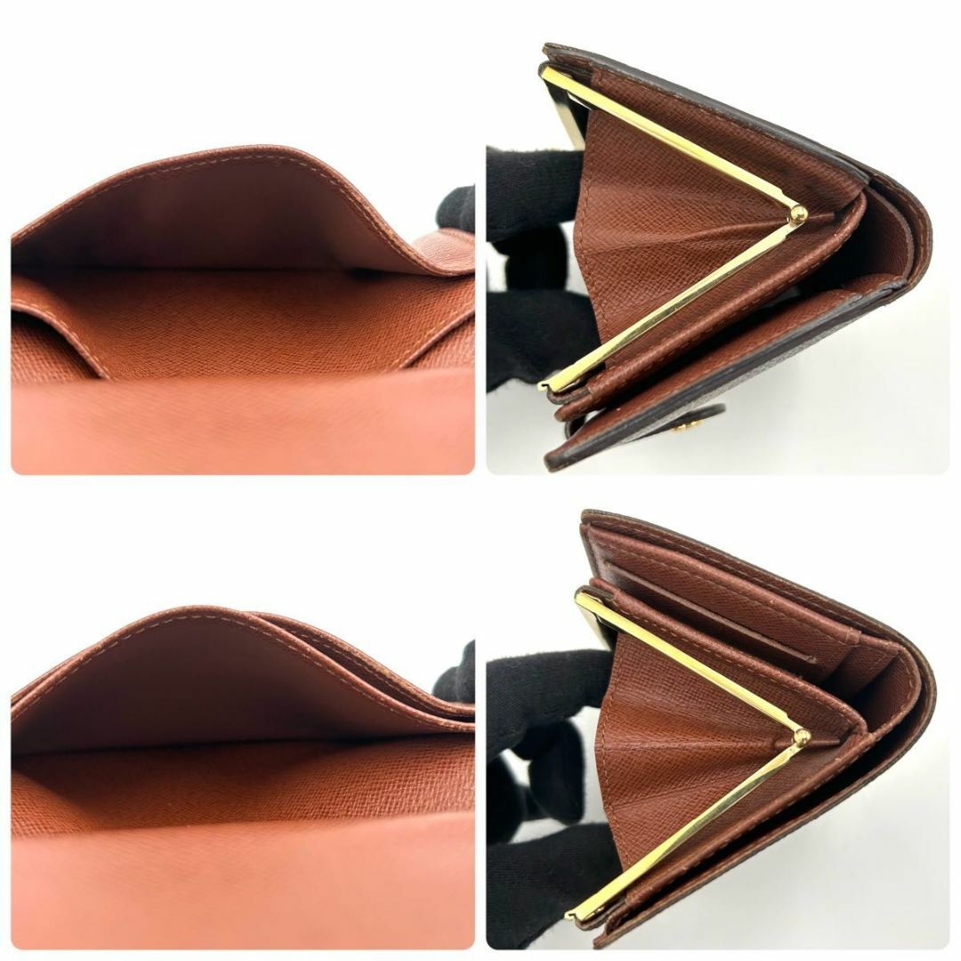 LOUIS VUITTON - 【極美品】ルイヴィトン モノグラム がま口 二 LOUIS VUITTON - 【極美品】ルイヴィトン モノグラム がま口 二