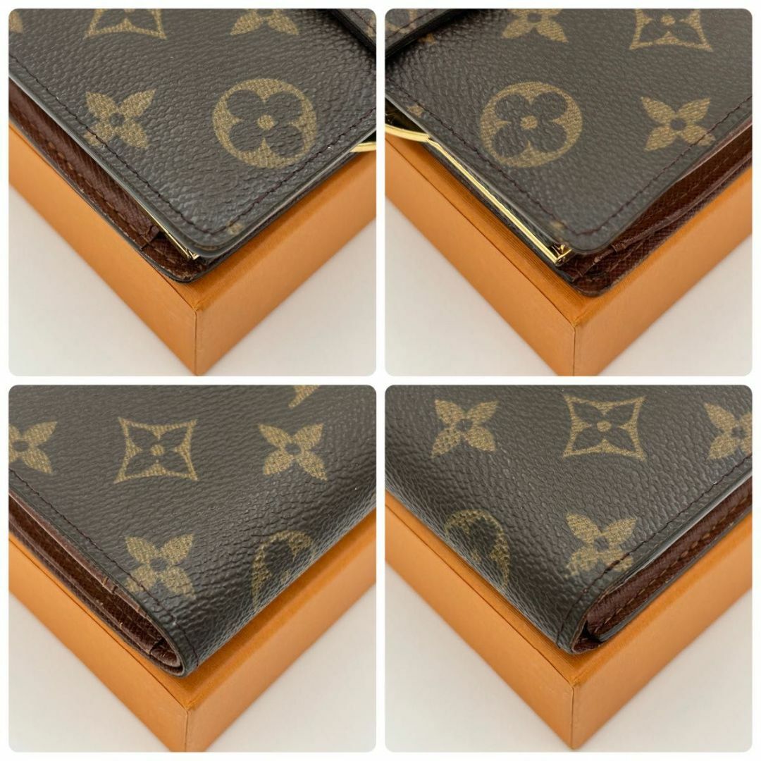 LOUIS VUITTON - 【極美品】ルイヴィトン モノグラム がま口 二 LOUIS VUITTON - 【極美品】ルイヴィトン モノグラム がま口 二
