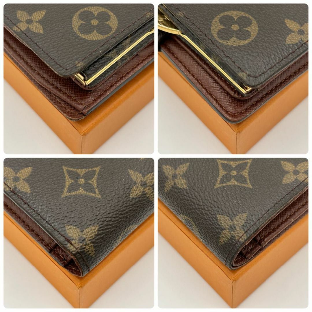 LOUIS VUITTON - 【極美品】ルイヴィトン モノグラム がま口 二 LOUIS VUITTON - 【極美品】ルイヴィトン モノグラム がま口 二