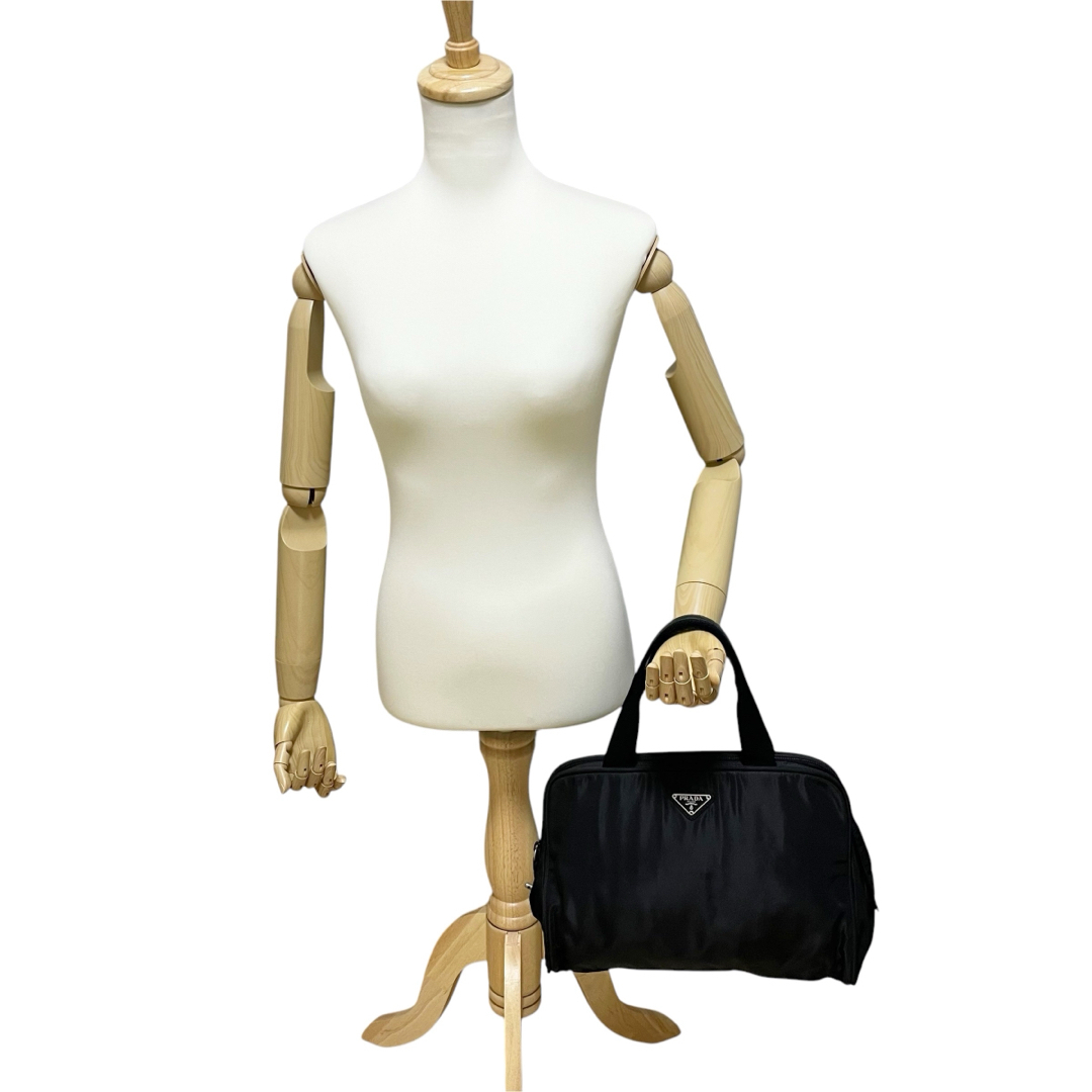 PRADA - ✨良品 PRADA プラダ トートバッグ ブラック ナイロン PRADA - ✨良品 PRADA プラダ トートバッグ ブラック ナイロン