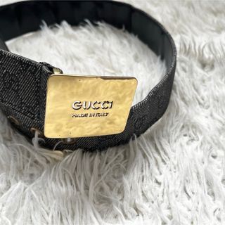 GUCCI - 本物GUCCIレディースベルトグッチ黒ブラック刻印80cmの GUCCI - 本物GUCCIレディースベルトグッチ黒ブラック刻印80cmの