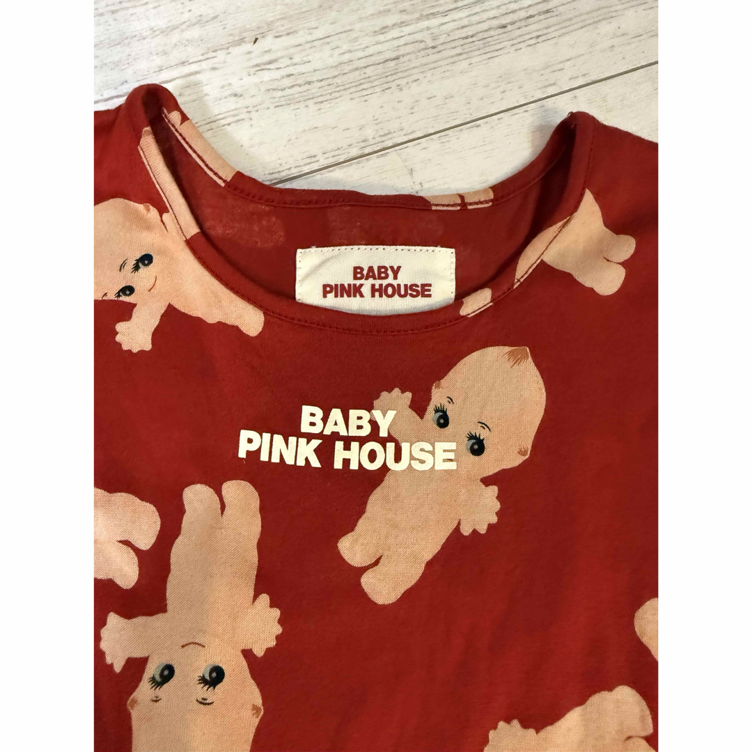 PINK HOUSE - ベビーピンクハウス QP柄ワンピースsize120の通販 PINK HOUSE - ベビーピンクハウス QP柄ワンピースsize120の通販