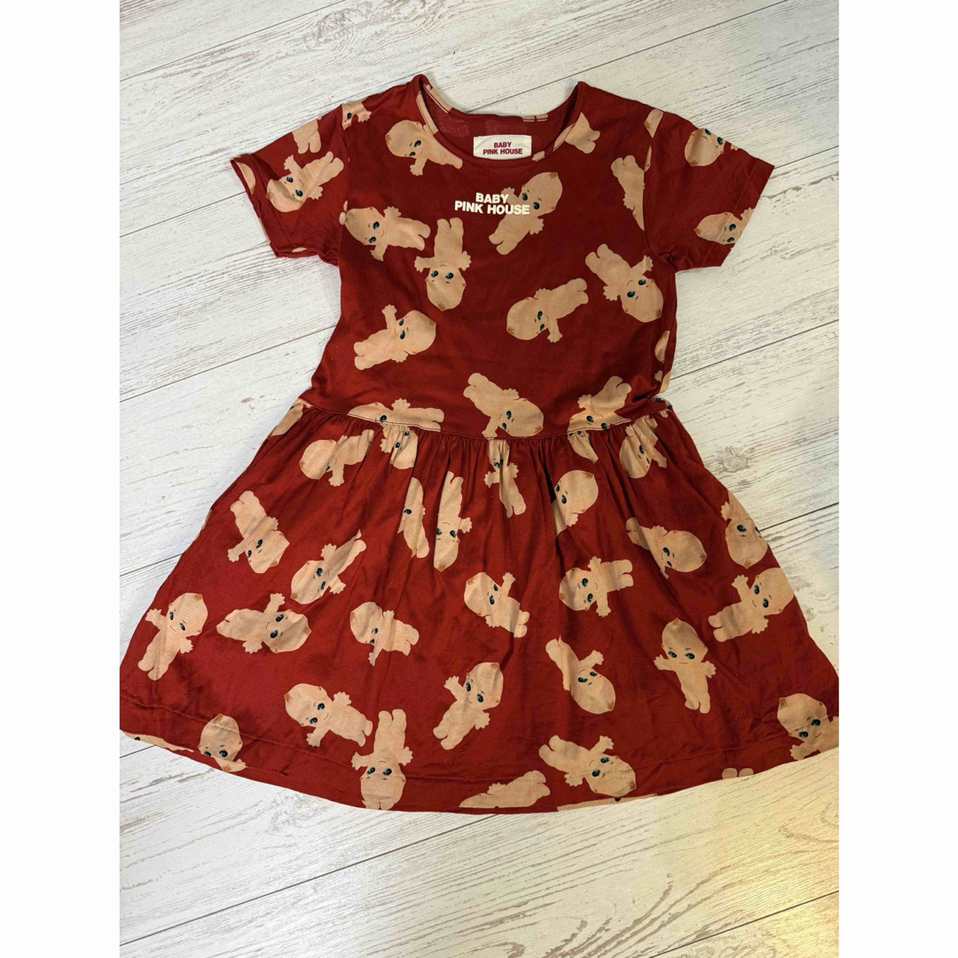 PINK HOUSE - ベビーピンクハウス QP柄ワンピースsize120の通販 PINK HOUSE - ベビーピンクハウス QP柄ワンピースsize120の通販